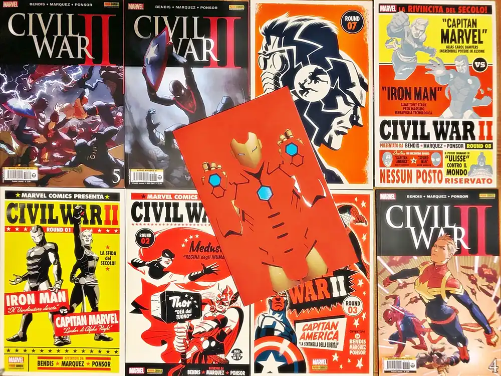 Must-Have CIVIL WAR II mini COMPLETA da n.0 a 8 – con copertine variant – PANINI