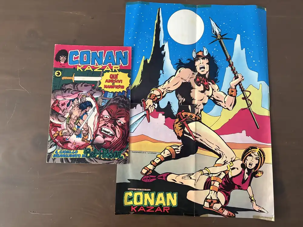 Prezzo Ridotto CONAN e KAZAR n. 1 Ed. Corno con poster